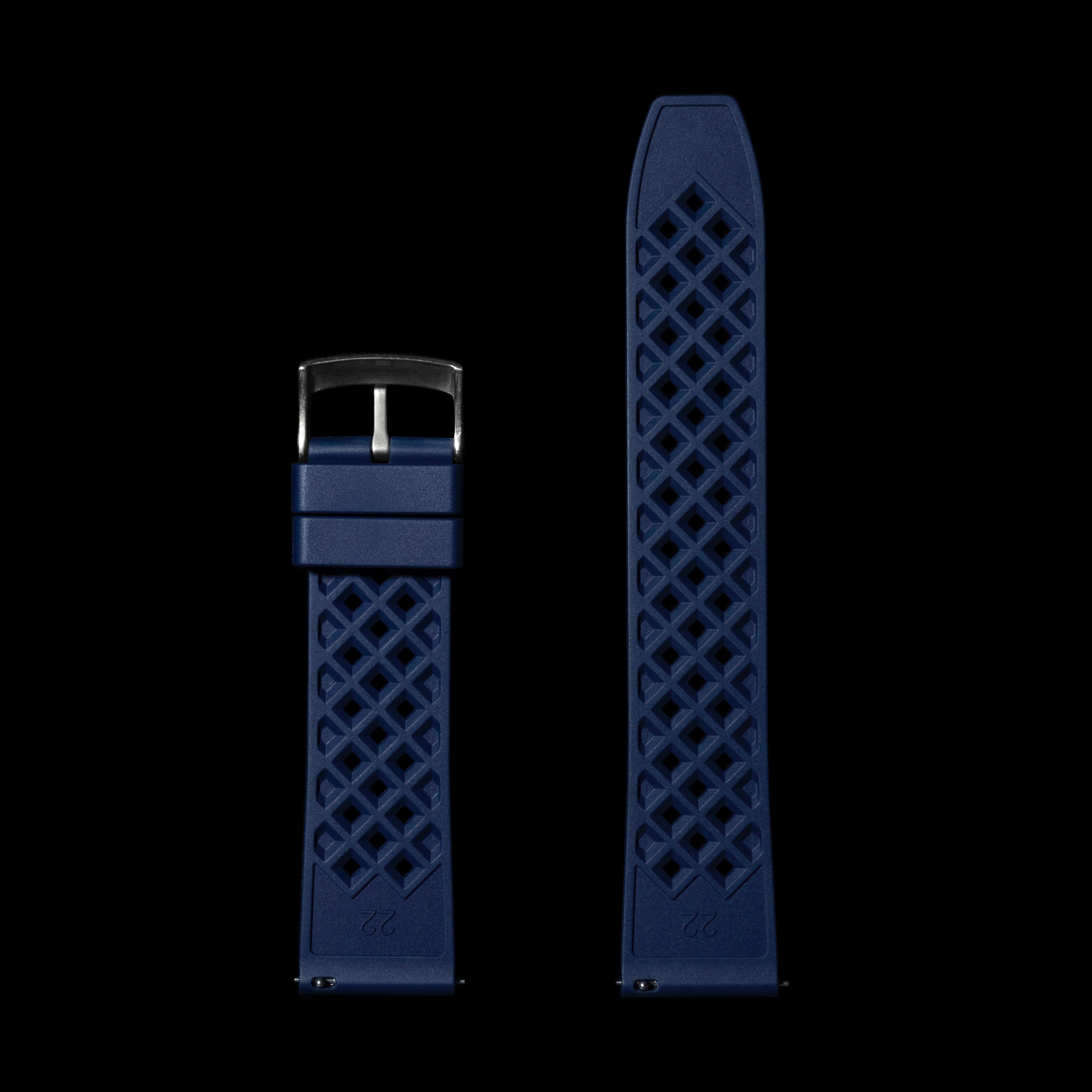 Quick Release Navy Blue FKM Strap