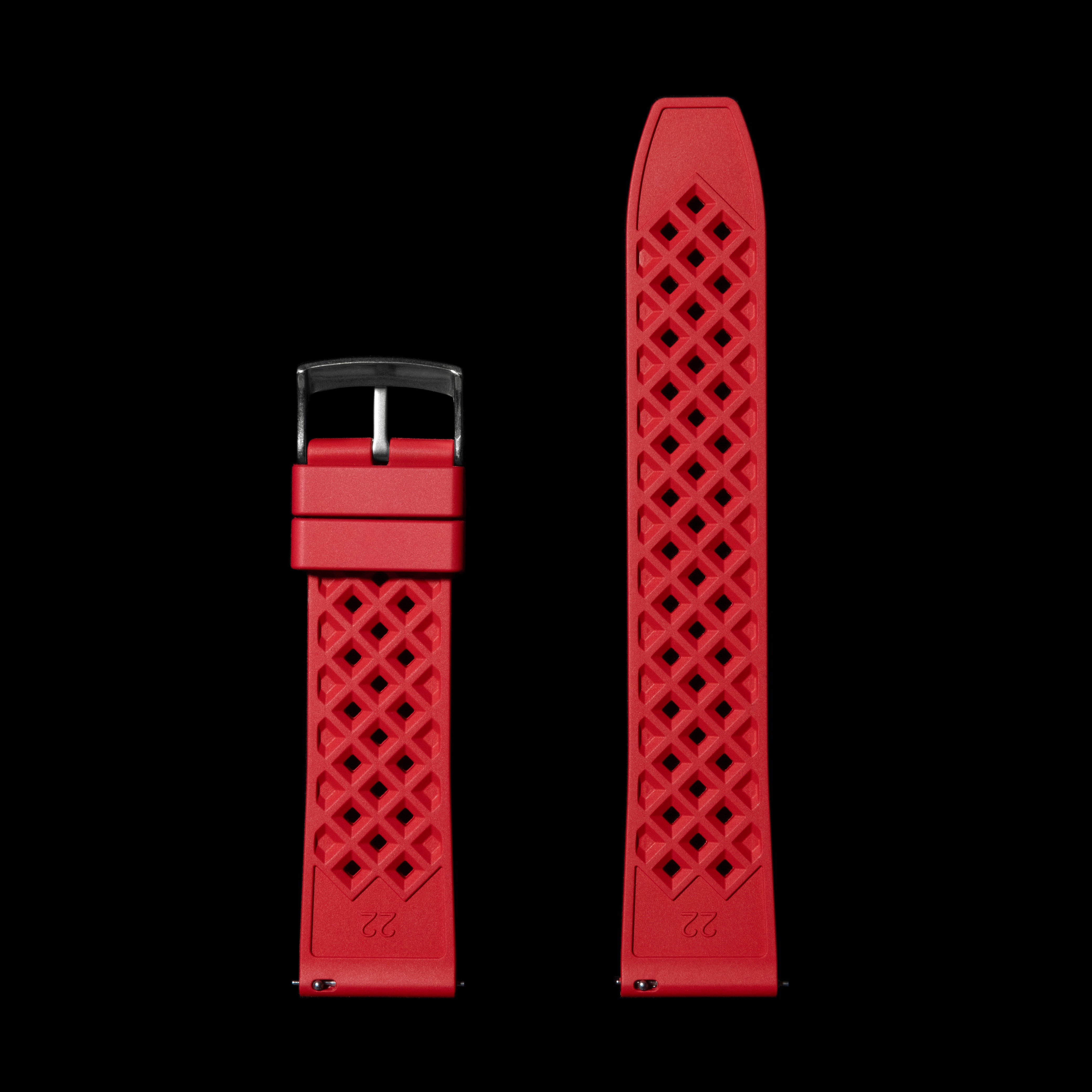 Quick Release Red FKM Strap