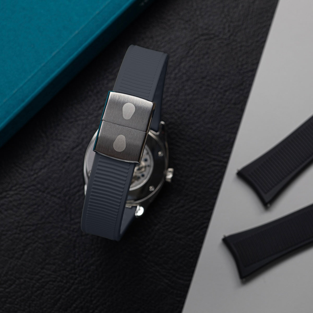 Grey FKM CTS Strap with Curved Ends