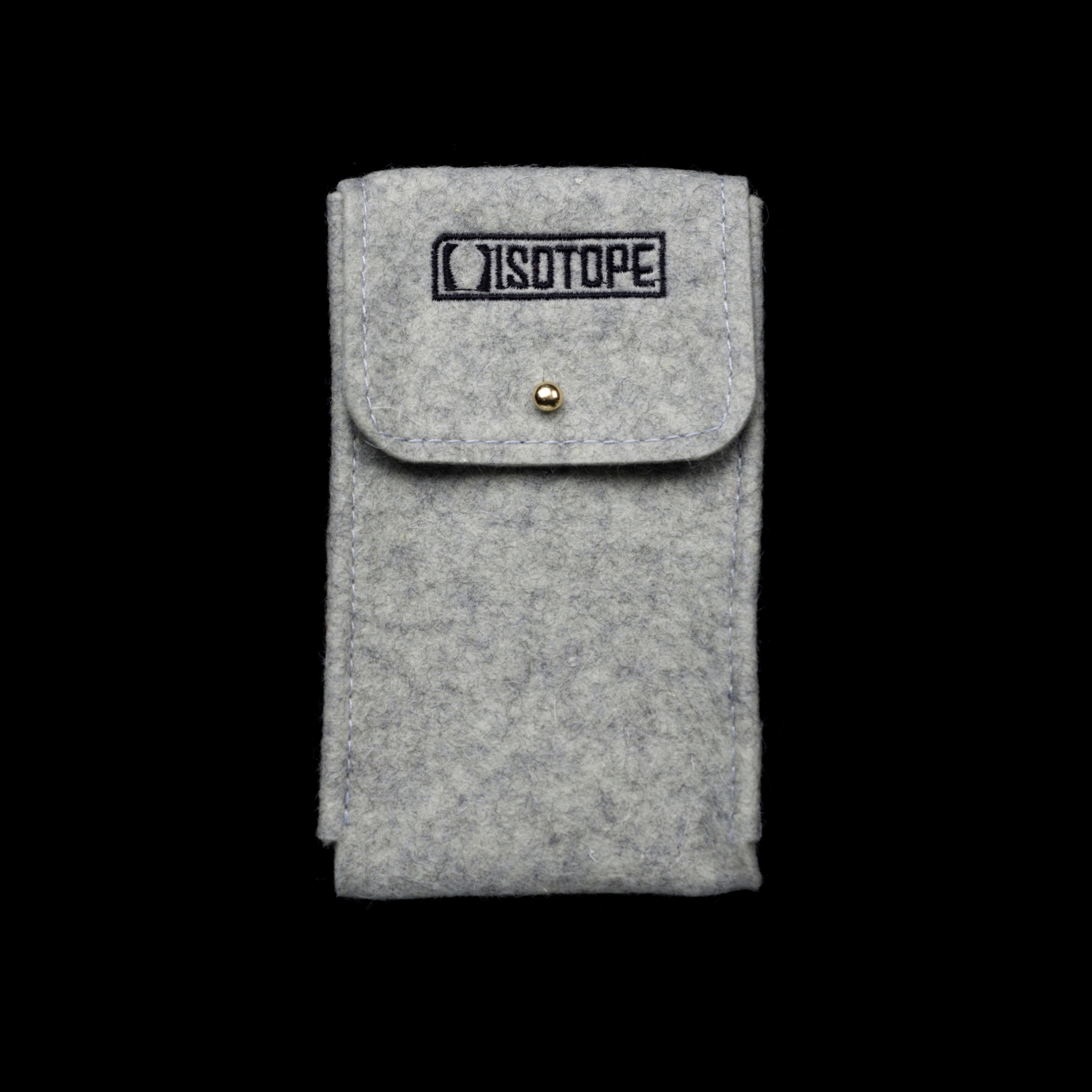 Natural Wool Felt Watch Pouch - Grey