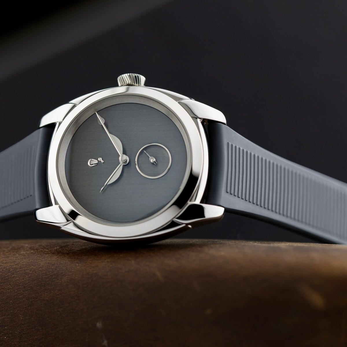 Grey FKM CTS Strap with Curved Ends