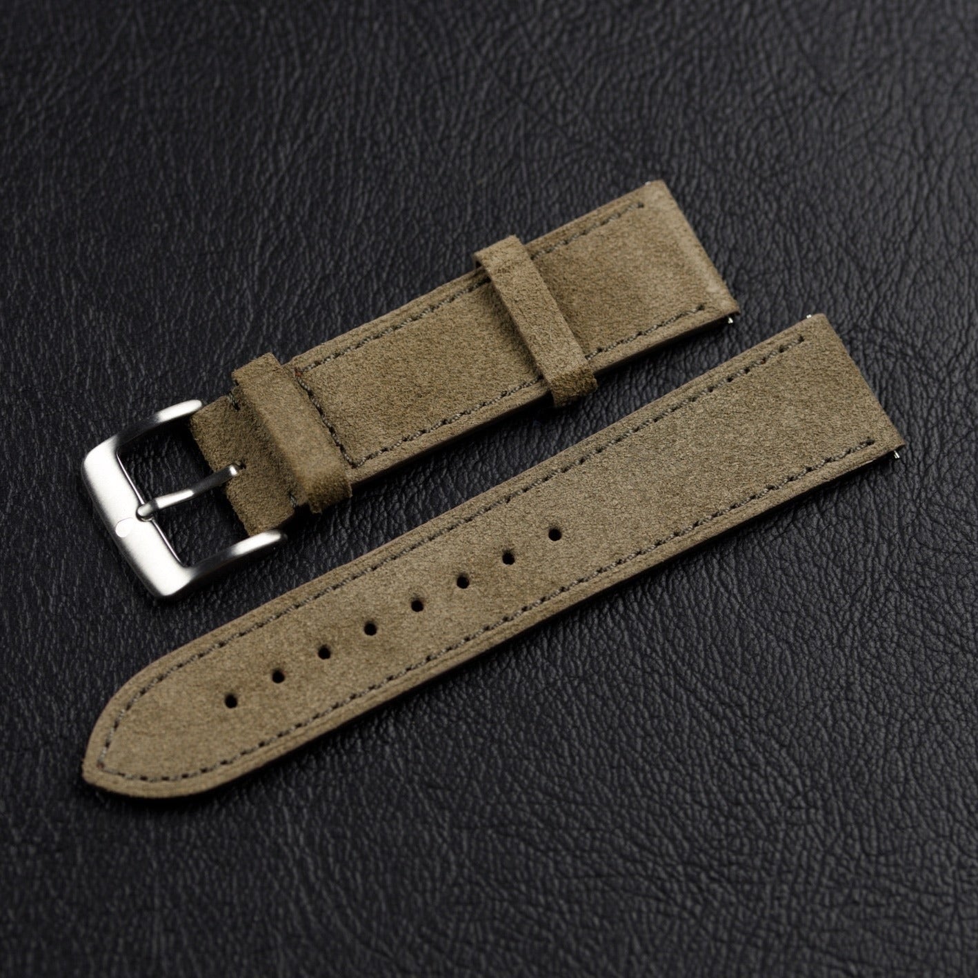 Tan suede quick release strap