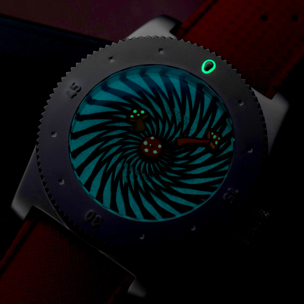 Hydrium Trippy Mushroom Moire