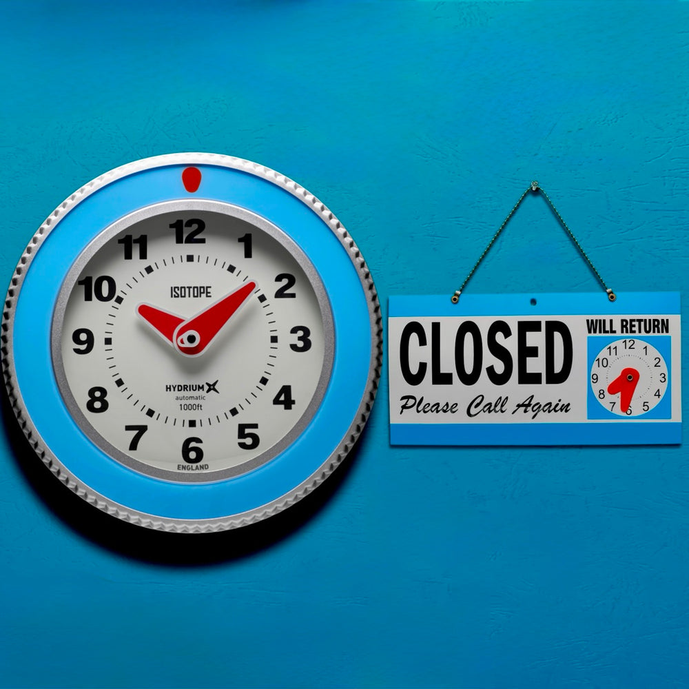 Clock Exit Sign Wall Return and Exit Clock
