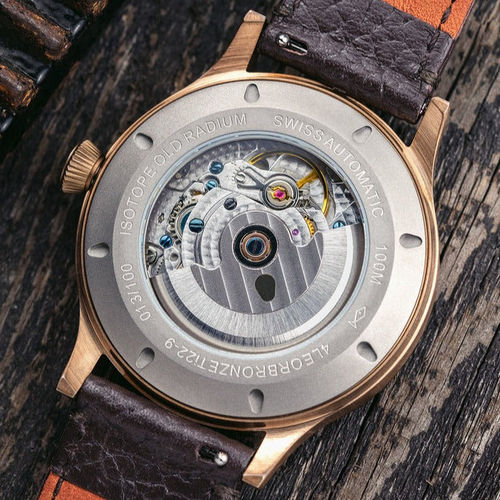 Old Radium Bronze Tobacco – Isotope Watches