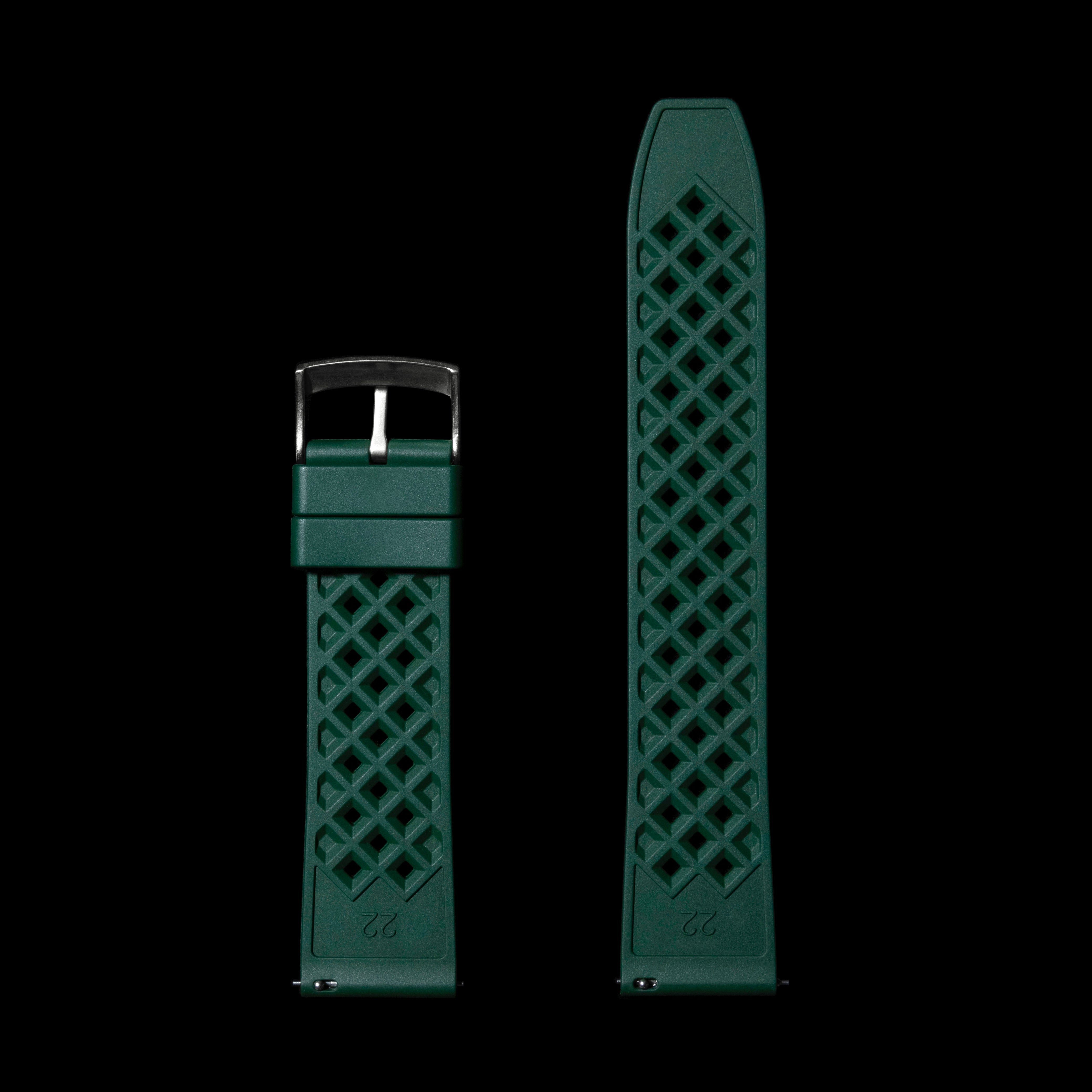 Quick Release Green FKM Strap
